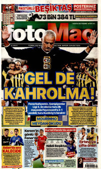 Fotomaç Gazetesi Manşeti