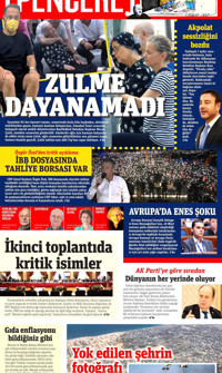 Gazete Pencere (Online Gazete) Gazetesi Manşeti