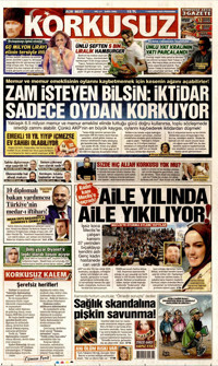 Korkusuz Gazetesi Manşeti