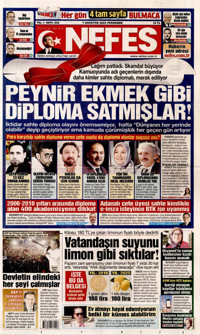 Nefes Gazetesi Manşeti