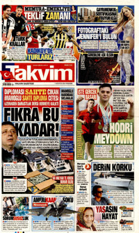 Takvim Gazetesi Manşeti