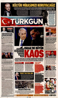 Türkgün Gazetesi Manşeti