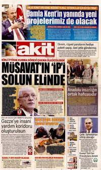 Yeni Akit Gazetesi Manşeti