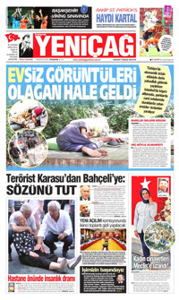 Yeniçağ Gazetesi Manşeti