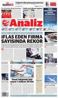 Analiz Gazetesi Manşeti