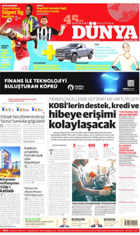 Dünya Gazetesi Manşeti