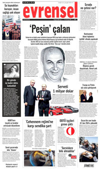 Evrensel Gazetesi Manşeti