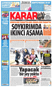 Karar Gazetesi Manşeti