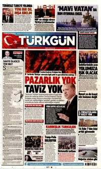 Türkgün Gazetesi Manşeti