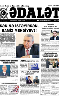Adalet Gazetesi Manşeti