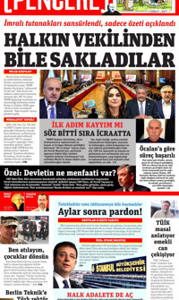 Gazete Pencere (Online Gazete) Gazetesi Manşeti