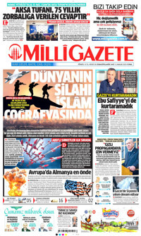 Milli Gazete Gazetesi Manşeti