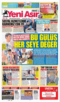 Yeni Asır Gazetesi Manşeti