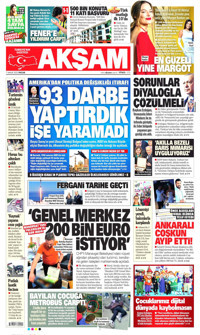 Akşam Gazetesi Manşeti