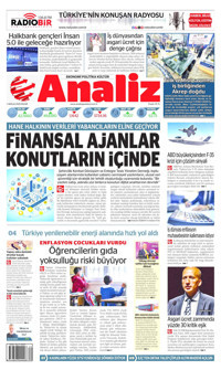 Analiz Gazetesi Manşeti