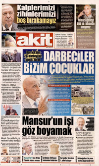 Yeni Akit Gazetesi Manşeti