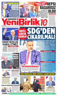 YeniBirlik Gazetesi Manşeti