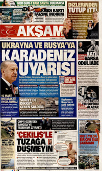 Akşam Gazetesi Manşeti