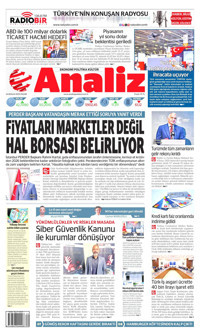 Analiz Gazetesi Manşeti
