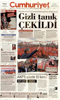 Cumhuriyet Gazetesi Manşeti