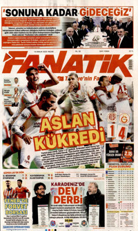 Fanatik Gazetesi Manşeti