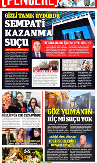 Gazete Pencere (Online Gazete) Gazetesi Manşeti