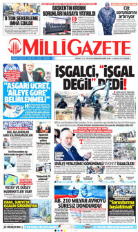 Milli Gazete Gazetesi Manşeti