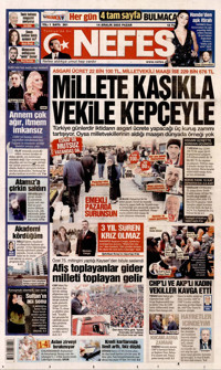 Nefes Gazetesi Manşeti