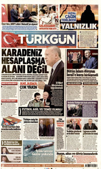 Türkgün Gazetesi Manşeti
