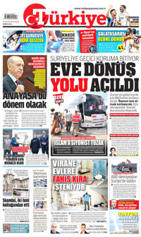 Türkiye Gazetesi Gazetesi Manşeti