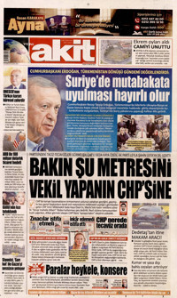 Yeni Akit Gazetesi Manşeti