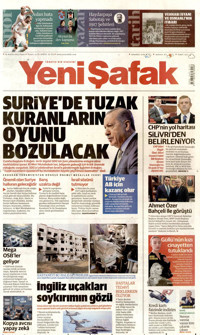 Yeni Şafak Gazetesi Manşeti