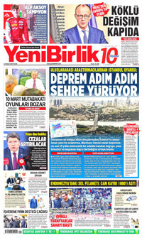 YeniBirlik Gazetesi Manşeti