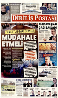 Diriliş Postası Gazetesi Manşeti