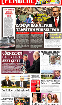 Gazete Pencere (Online Gazete) Gazetesi Manşeti