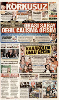 Korkusuz Gazetesi Manşeti