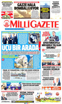 Milli Gazete Gazetesi Manşeti