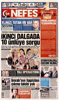 Nefes Gazetesi Manşeti