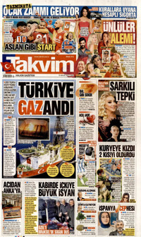 Takvim Gazetesi Manşeti