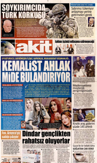 Yeni Akit Gazetesi Manşeti