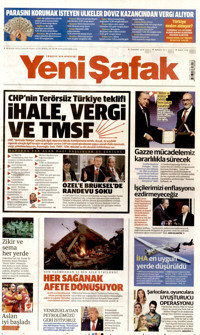 Yeni Şafak Gazetesi Manşeti