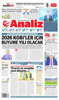 Analiz Gazetesi Manşeti