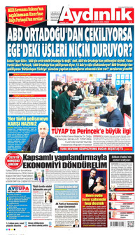 Aydınlık Gazetesi Gazetesi Manşeti
