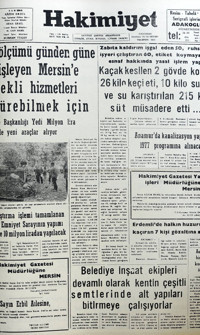 Hakimiyet-Arşiv Gazetesi Manşeti