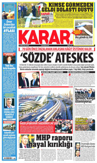 Karar Gazetesi Manşeti