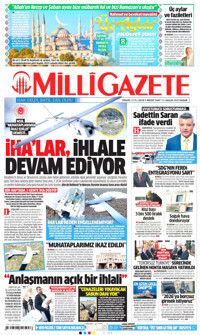 Milli Gazete Gazetesi Manşeti