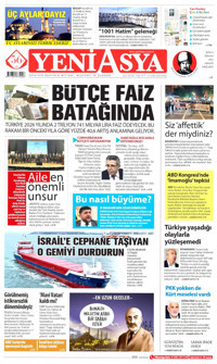Yeni Asya Gazetesi Manşeti