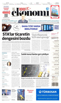 NB Ekonomi Gazetesi Manşeti