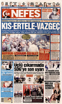 Nefes Gazetesi Manşeti
