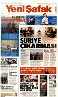 Yeni Şafak Gazetesi Manşeti